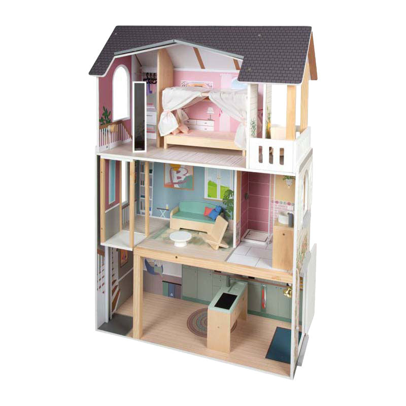 Afbeelding laden in galerijviewer, Small foot - houten poppenhuis dream villa xl
