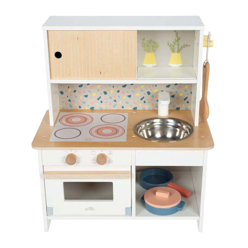 Load image into Gallery viewer, Small foot - houten terrazzo speelkeuken compact

