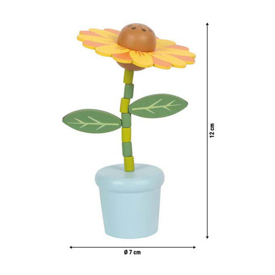 Small foot - houten drukfiguur bloem