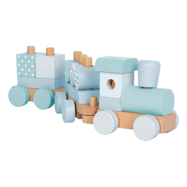 Small foot - houten trein blauw