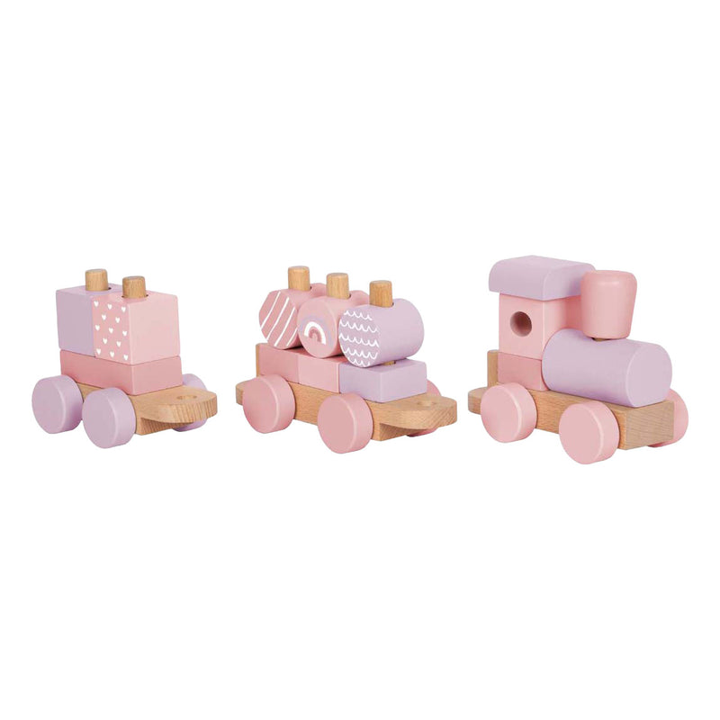 Load image into Gallery viewer, Small foot - houten trein roze
