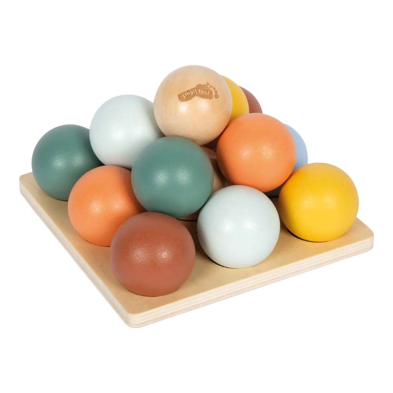 Load image into Gallery viewer, Small foot - houten montessori sorteerspel met ballen
