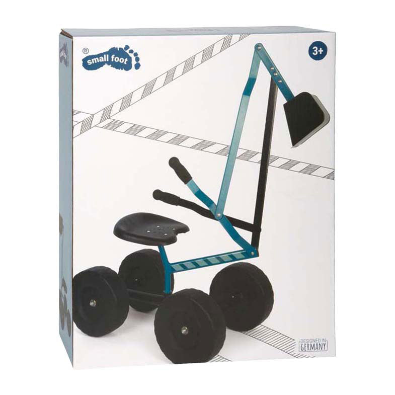 Load image into Gallery viewer, Small foot - graafmachine met wielen blauw
