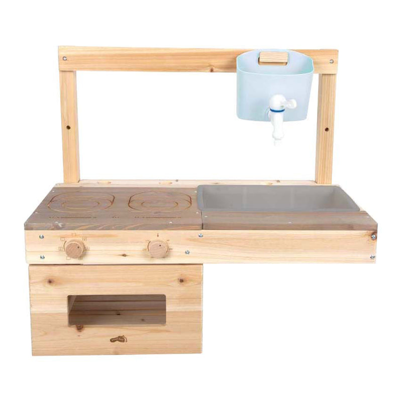 Afbeelding laden in galerijviewer, Small foot houten modderkeuken buiten speelkeuken voor kinderen.
