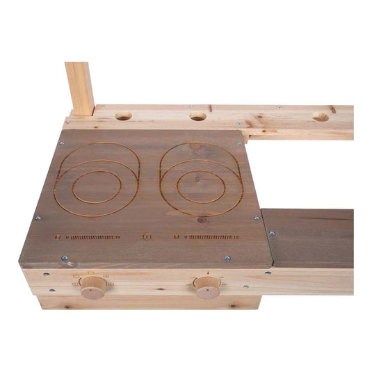 Small foot houten modderkeuken buiten speelkeuken voor kinderen.