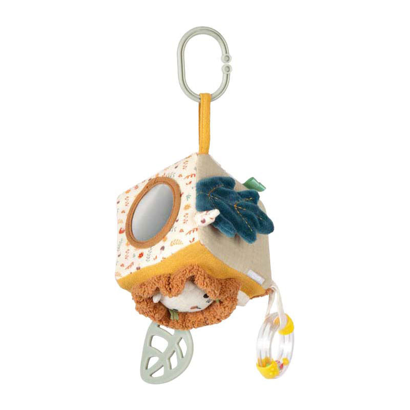 Afbeelding laden in galerijviewer, Small foot - stoffen kubus kleine leeuw
