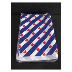 Vlakke zakjes friesland 17x25 250st