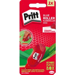 Lijmroller wegwerpbaar pritt rood mini