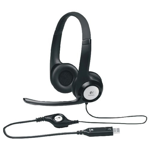 Headset logitec h390 usb zwart