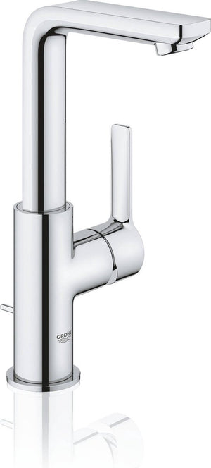 Grohe lineare new wastafelkraan l - hoge uitloop - met trekwaste - chroom