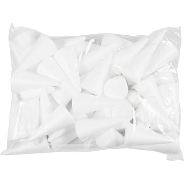 Http: www.cchobby.nl kegels-h-11-cm-d-5-5-cm-wit-50-stuk-1-doos