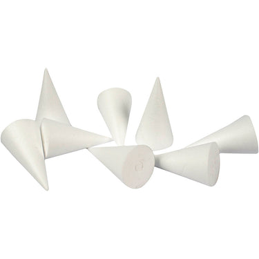 Http: www.cchobby.nl kegels-h-11-cm-d-5-5-cm-wit-50-stuk-1-doos