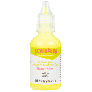 Scribbles • 3d textielverf neon 29,5ml geel