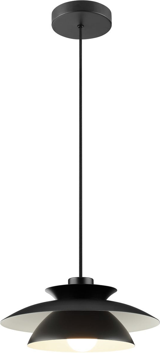 Brilliant appia - hanglamp - e27 max 1x20w - zwart