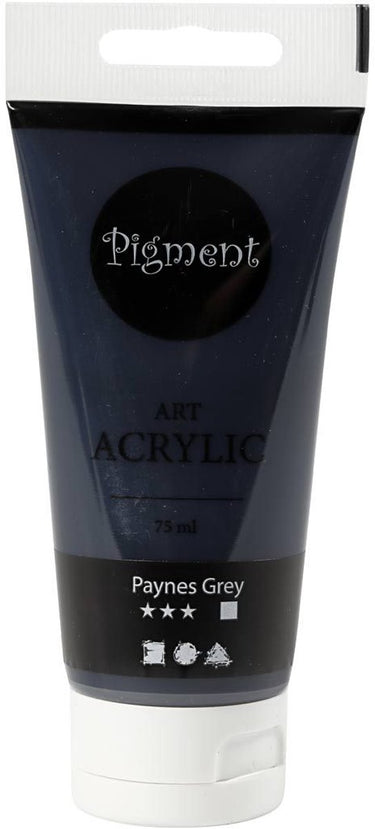 Pigment art acrylverf - paynes grey - transparant - - 75 ml