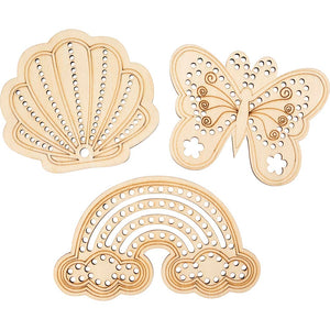 Https: www.cchobby.nl houten-vorm-met-gaten-regenboog-schelp-vlinder-afm-7-5-13-cm-6-stuk-1-doos