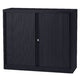Roldeurkast laag staal 100x43x103cm donkergrijs 1 legbord