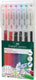Faber-castell gelpen - fast gel - schrijfbreedte 0.7 mm - 6 stuks - fc-640908