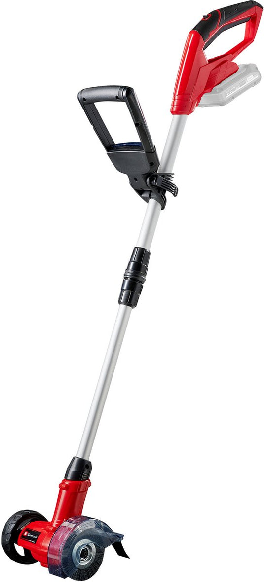 Einhell accu voegenreiniger ge-cc 18 li solo - power x-change - 18v li-ion - 1200 t min - borsteldiameter: 10 cm - incl. staal- en nylonborstel - excl. accu en lader