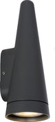 Lucide wizard - wandlamp binnen buiten - led dimbaar - 1xgu10 - ip54 - antraciet