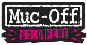 Muc-off raamsticker sold here