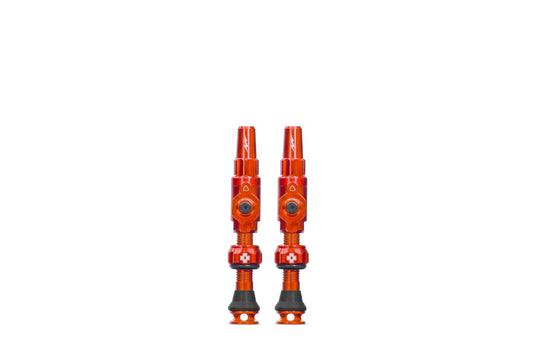 Muc-off tubeless ventiel big bore lite medium orange franse presta ventiel 35mm