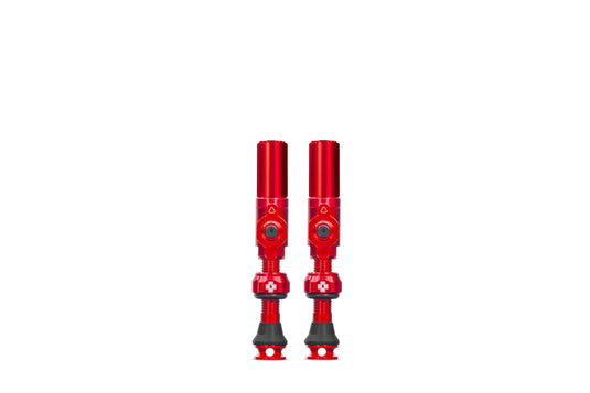 Muc-off tubeless ventiel big bore hybrid medium red auto schräder ventiel 35mm