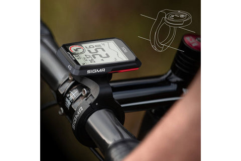 Sigma fietscomputer Rox 4.0 GPS HR top mount set zwart