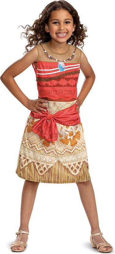 Disguise disney - moana, kostuum moana vaiana classic, maat s (5 - 6 jaar), meisjes