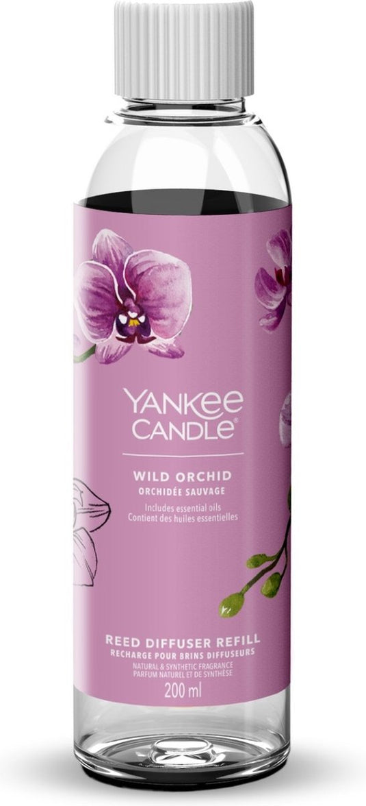 Yankee candle - navulling voor geurstokjes 200 ml - wild orchid