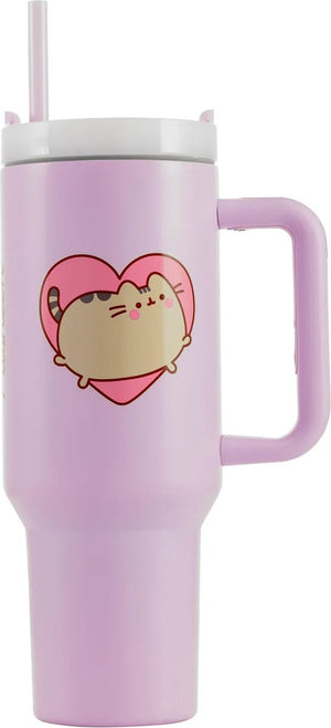 Pusheen heart 40oz 1200ml tumbler drinfles - double-wall