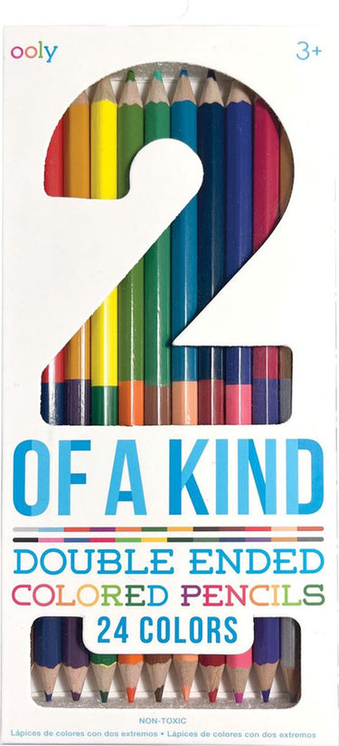 Ooly - 2 of a kind double-ended colored pencils - 12 dubbelzijdige kleurpotloden