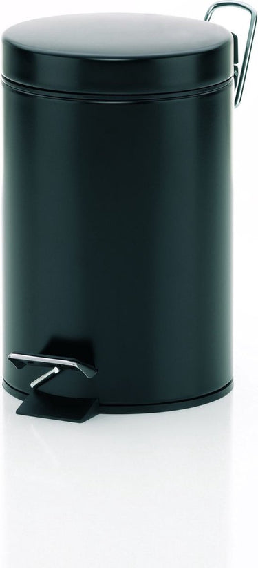 Kela monaco pedaal afvalemmer - 3 l - zwart -