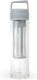 Leopold vienna - drinkfles moshi to-go beker thermosfles - dubbelwandig glas - grijs