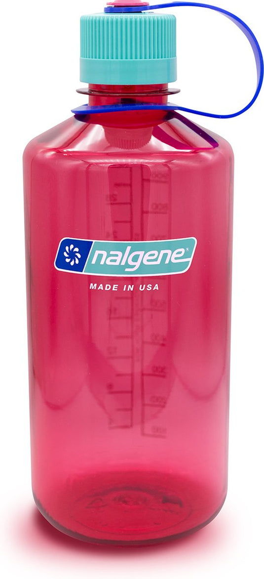 Nalgene - narrow mouth bottle - drinkfles - waterfles - lekvrij - 1000ml - bpa free - sustain - electric magenta