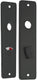 Starx wc- schild - kortschild met wc-slot (wc63 8) - aluminium â€“ zwart
