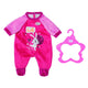 Zapf baby born romper roze 43 cm | 2 stuks