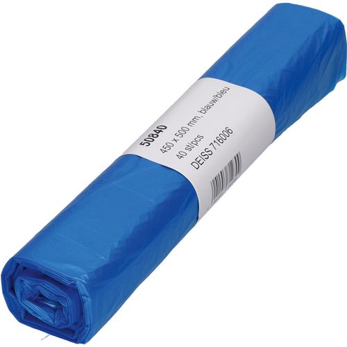 Vuilniszakken deiss blauw 500 x 450 40 pieces