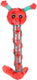 Flamingo - hondenspeelgoed miep rups - pluche - rood - 38 x 16 cm