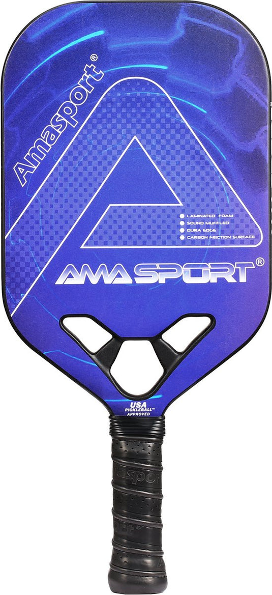 Ama sport pickleball paddle jp80-2 blauw – carbon paddle – power control –