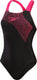 Speedo medley logo 1 piece dames sportbadpak - zwart roze