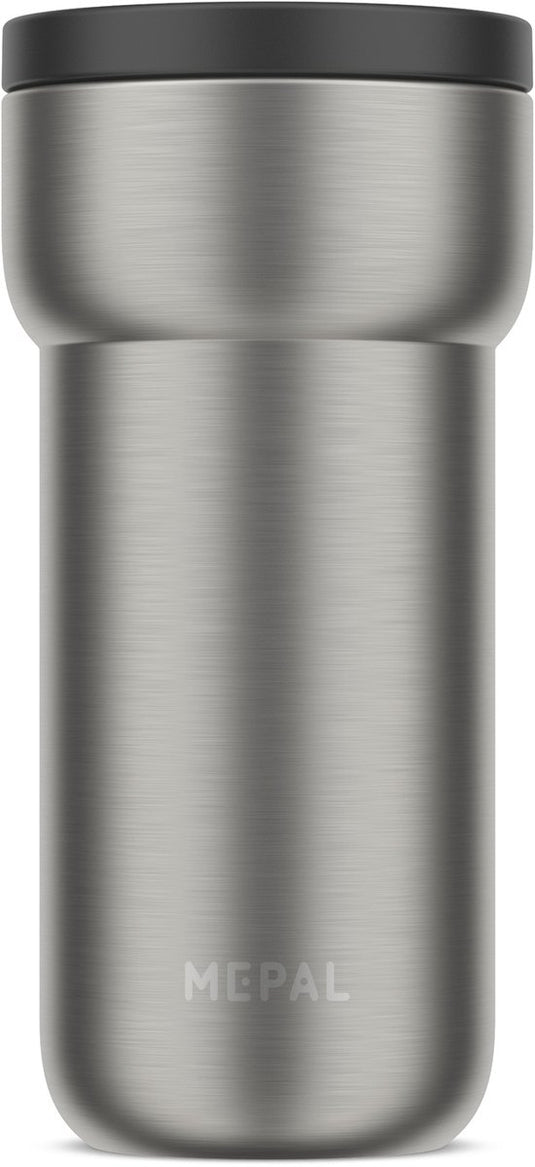 Mepal isoleerbeker ellipse - 375 ml - koffiebeker to go - lekdicht - nordic black