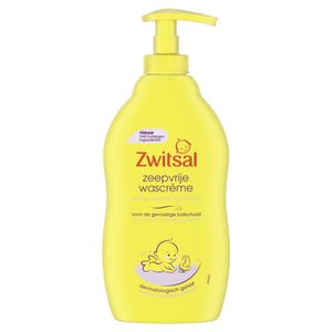 Zwitsal wascreme pomp zeepvrij gevoelige huid 400ml