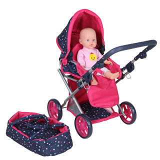 Load image into Gallery viewer, My beautiful dolls room poppenwagen 3-in-1 dolls room
