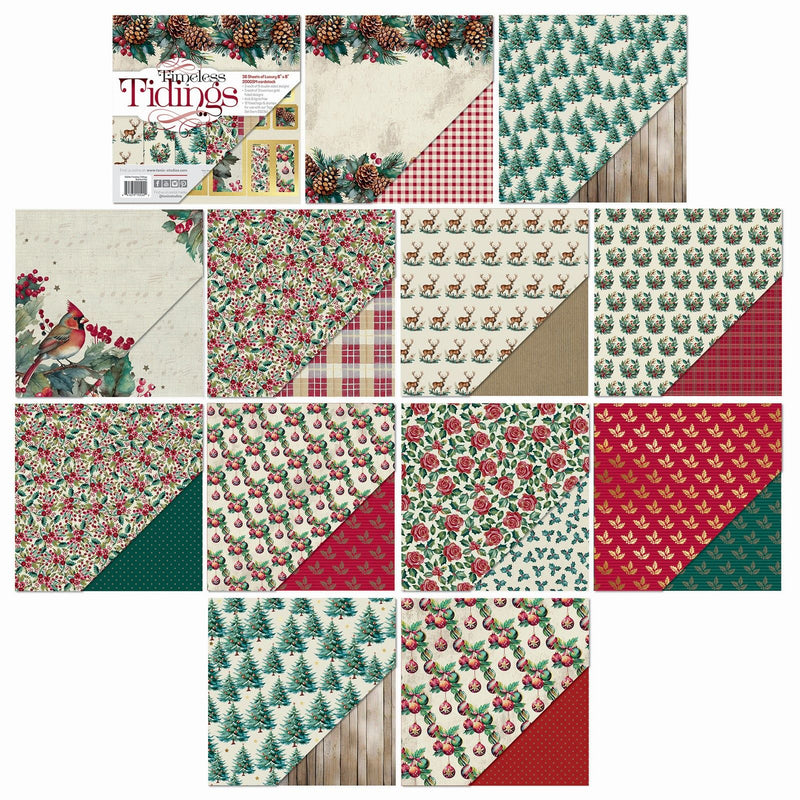 Load image into Gallery viewer, Tonic studios • timeless tidings 8x8 art pad
