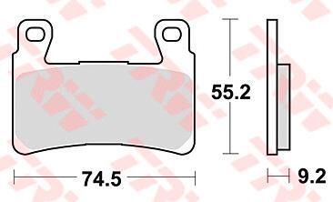Trw remblokken mcb 819 brake pad mcb 819 pc organic perf. comfort