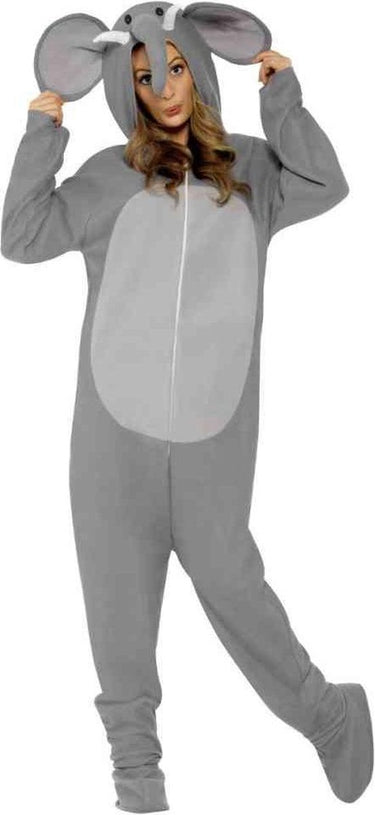 Smiffys olifant kostuum | olifantenpak | onesie maat m (48-50)
