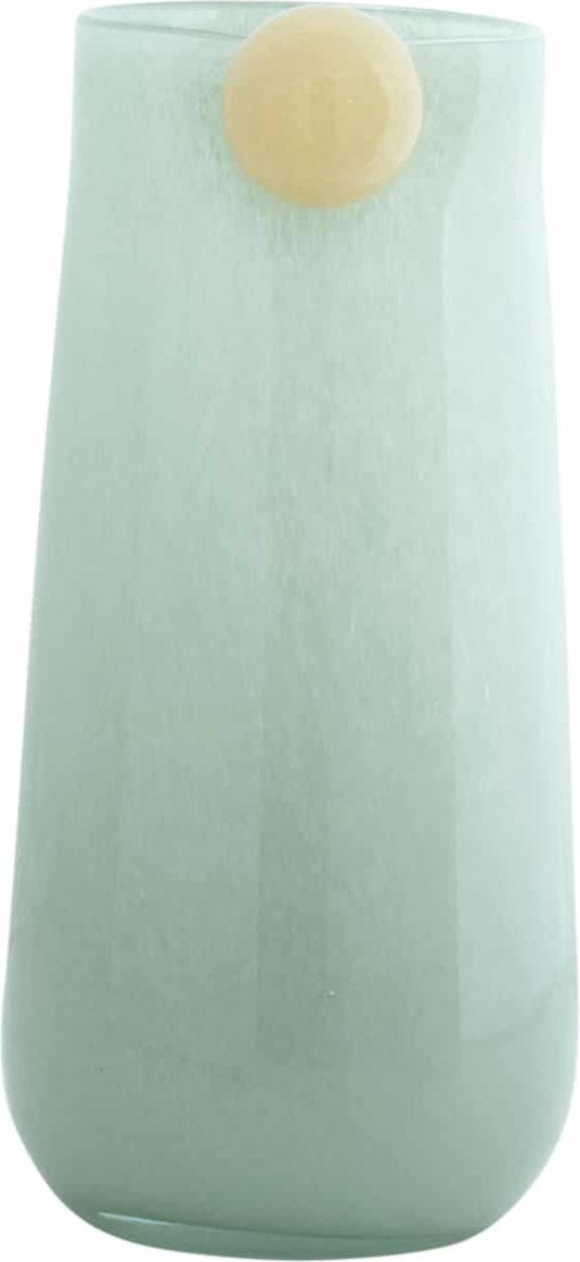 Present time vaas bolita large - groen - ø16cm - glas - scandinavisch - bloemenvaas - woondecoratie - decoratieve vaas voor woonkamer of slaapkamer
