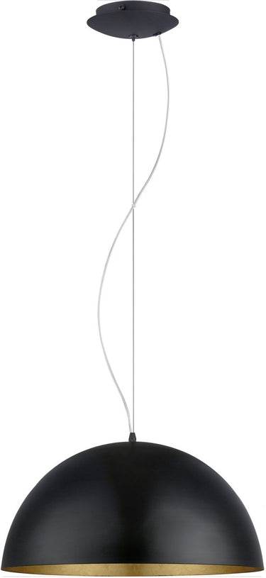 Eglo gaetano 1 hanglamp - ø38 cm - zwart goud