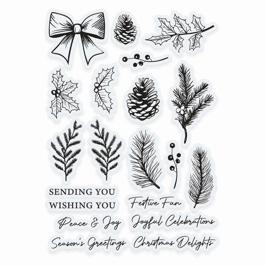 Tonic studios • timeless tidings stamp set